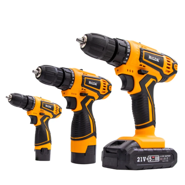Professional Electric Screwdriver Drill Li-ion Baterry Cordless Power Drill Kit Tools High Quality Nepal Electric Drill Machine
