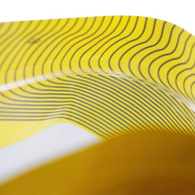 custom 3 side heat sealing bag clear window pouches easy tear open mouth bags with hang hole