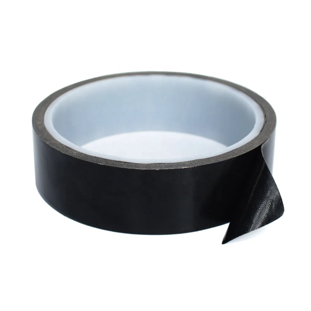 1- Black Color Heat Resistant Sealer Anti Sticky Sealing PTFE Coated Fiberglass Glass Cloth Silicone Glue Self Adhesive Tape