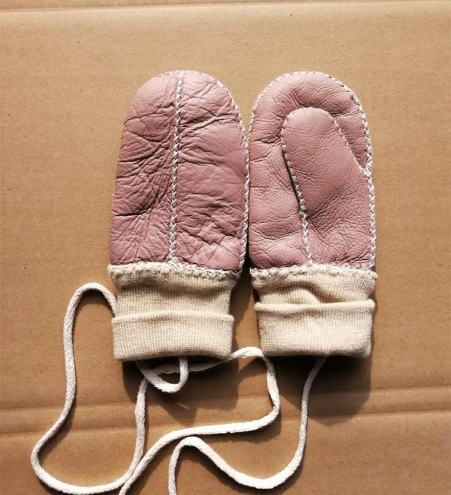 Модная детская овечья кожа с шерстяной подкладкой