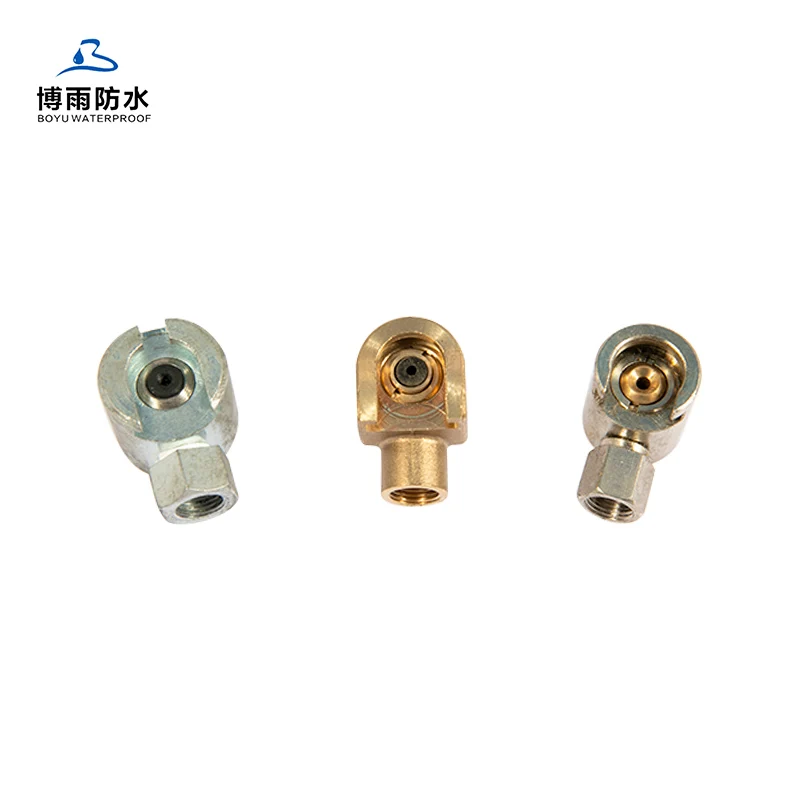 coupler nozzle for connect flat head injection packers