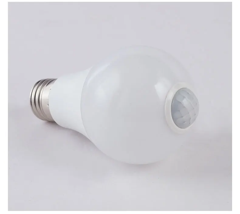 Высококачественная Сенсорная лампа Smart 5w 7w 9w 12w инфракрасный датчик движения светодиодная лампочка AC85-265V