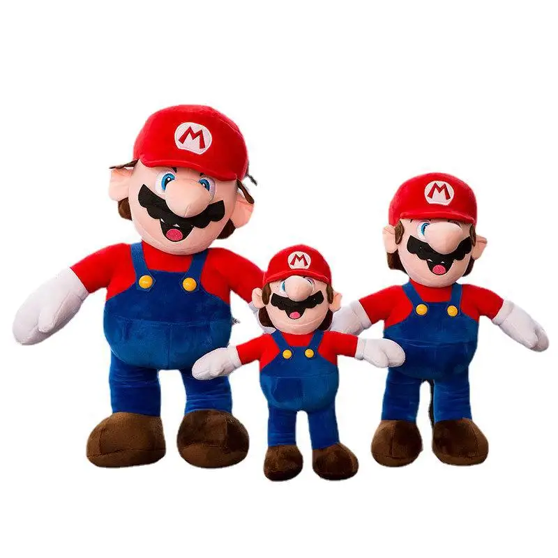 High Quality 53cm Super Bros Plush Toy Mario Game Anime Characters Mario soft toys for children