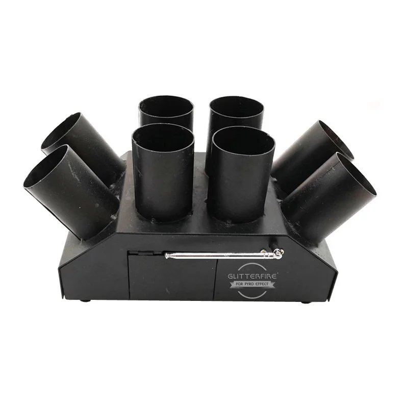 Fan shape remote control cold fountain fireworks firing console system 8 shots wedding stage cold pyrotechnics firing system