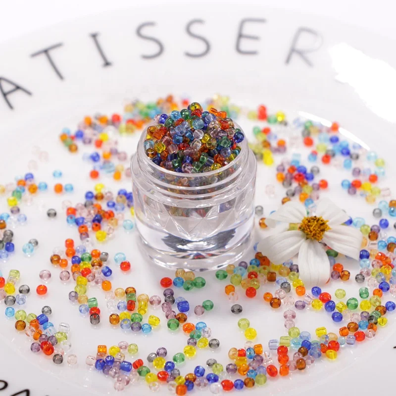 Wholesale Transparent 2mm 3mm 4mm Glass Seed Beads For jewelry Making DIY Garment Accessories