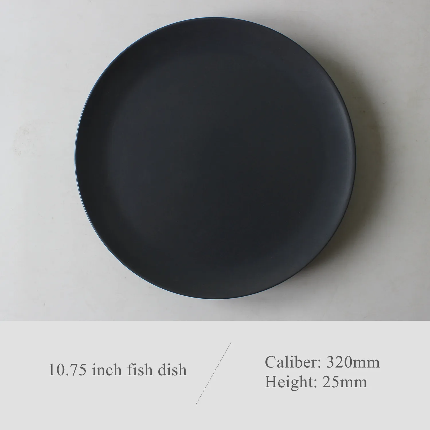 Wholesale black matte dinner stoneware plates used in wedding restaurant hotel events