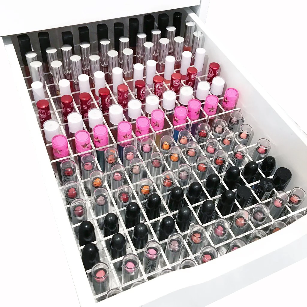 Custom Clear Drawer Divider Acrylic Tray Divider For Different Drawer