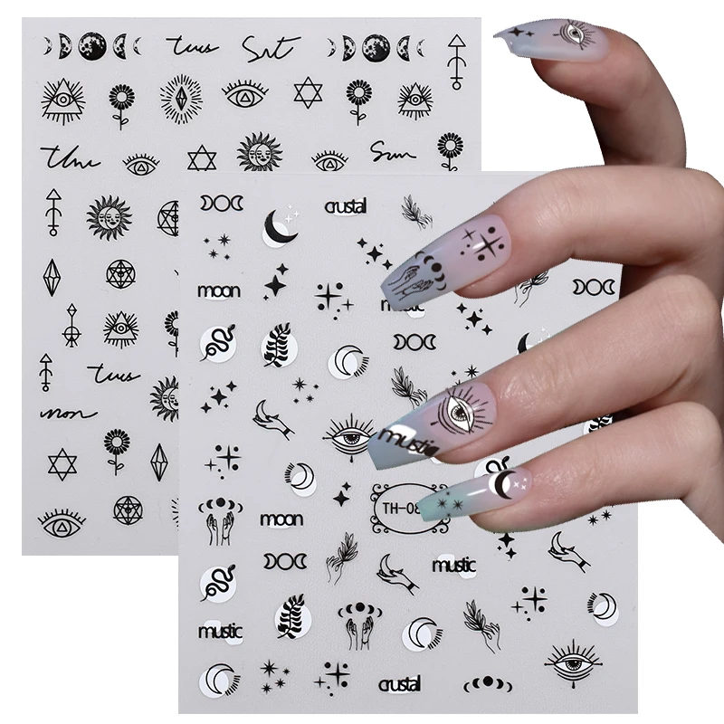 Factory direct sales all kinds of 2D pet personalized design High quality nail art paint decal stickers