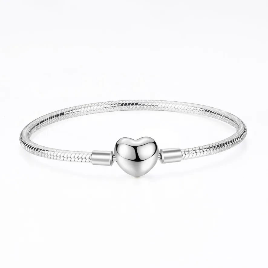 Fast shipping in stock wholesale 100% 925 sterling silver charm bracelets jewelry for women gift