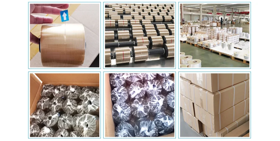 Full Gold Printed Holographic 1.6mm Easy Tear Tape For Sealing Soft Box And Hard Box