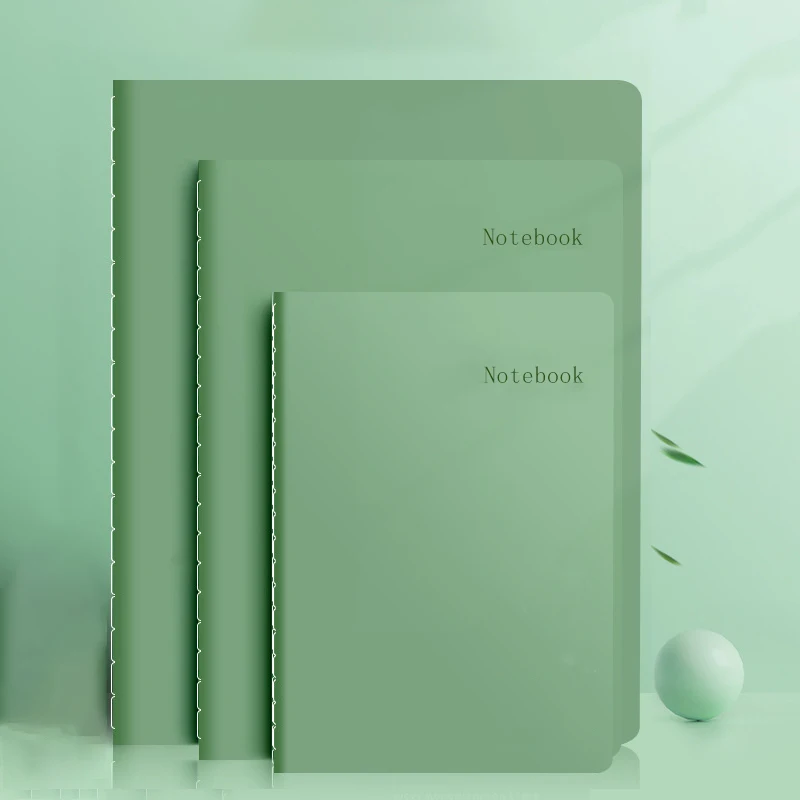 LABON Custom Simple Style Notebook Thin Inner Pages Records Saddle Stitched Sewing Diary Sketchbook