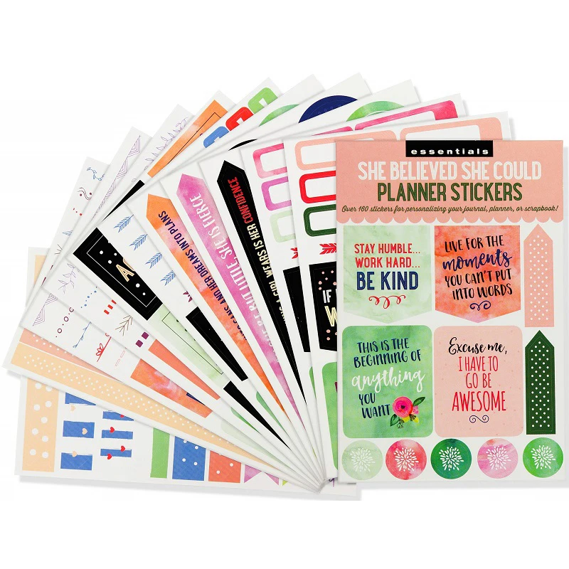 Amazon High Quality Printing Essentials Calendar Label Planner Stickes Essential Weekly Planner Stickers Set of 160 Stickers