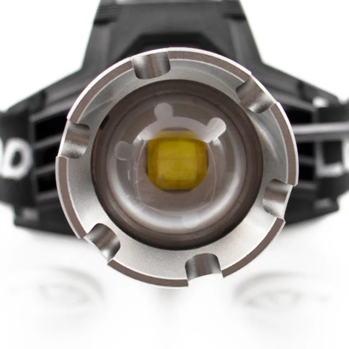 Zoomable Super Power Head Torch As Powerbank Multifunction Rechargeable Headlamp