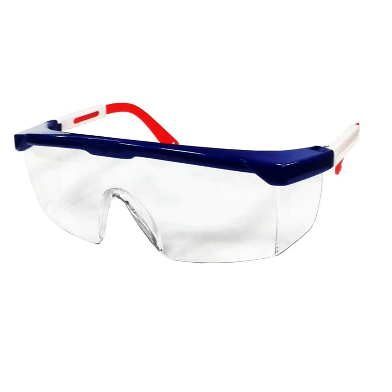 Hot sale free sample pc lens adjustable frame wraparound type safety googles safety glasses