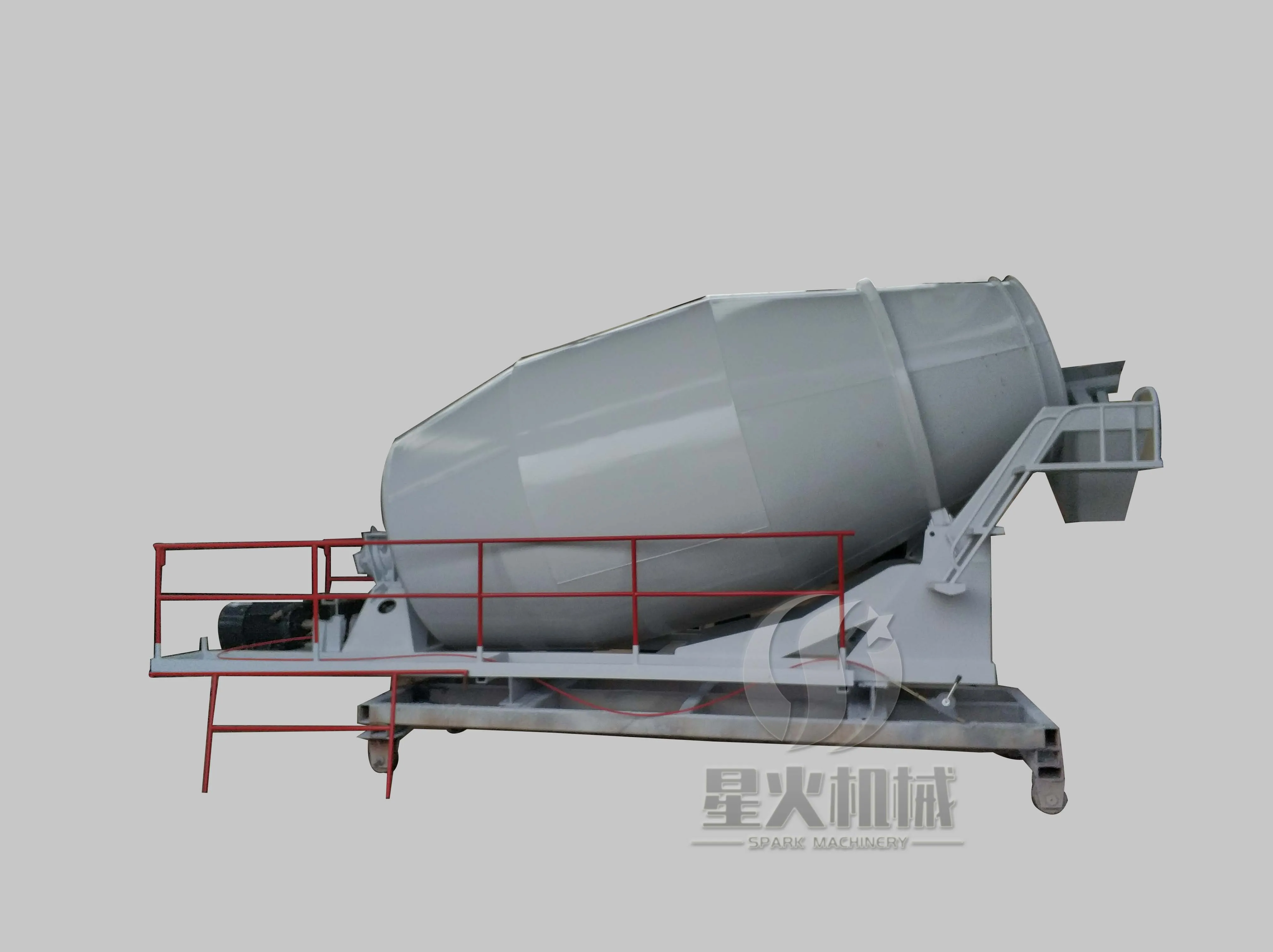 Automatic Mixing Concrete Mixer Truck 2CBM Mixer Mounted Mixing Tank Gasoline Power Rotary Concrete Mixer Drum Price