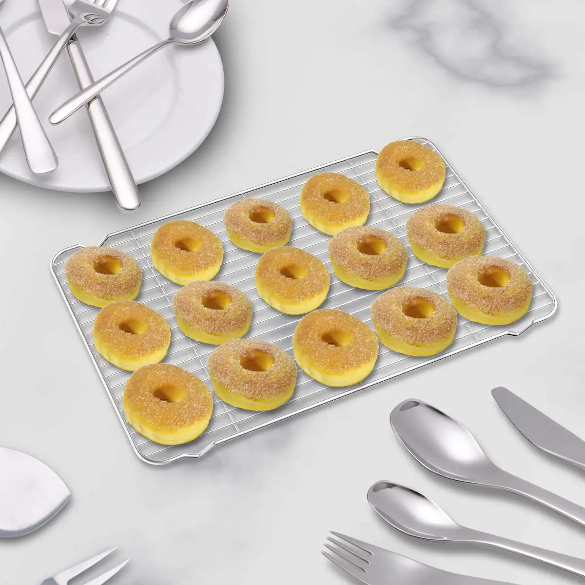 Stainless Steel Cooling Racks 4 Pack Zacfton Baking Racks Set 4 for Cooking Baking Roasting Grilling Cooling