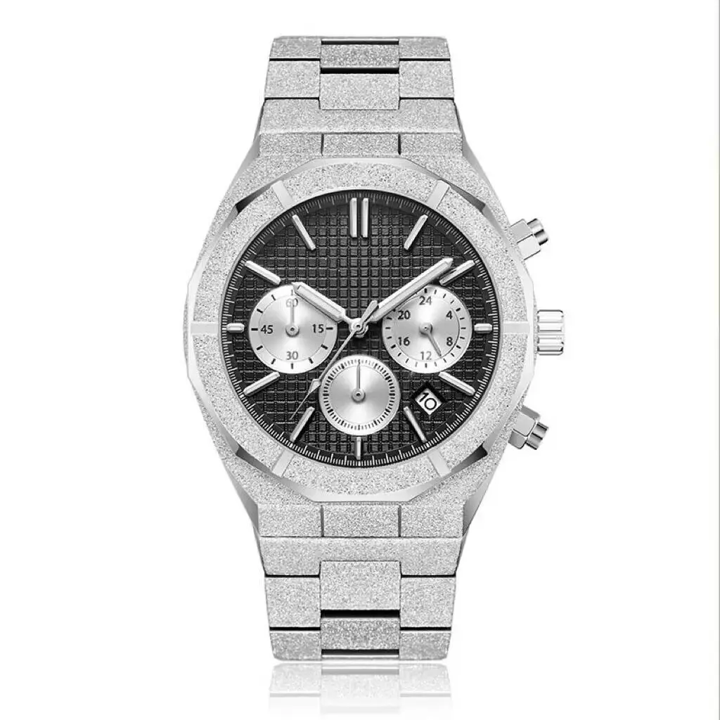 Wholesale Custom Reloj Relogio Design Men Quartz Watch Chronograph Steel Brand Multifunction  Automatic Mechanical Mens Watch