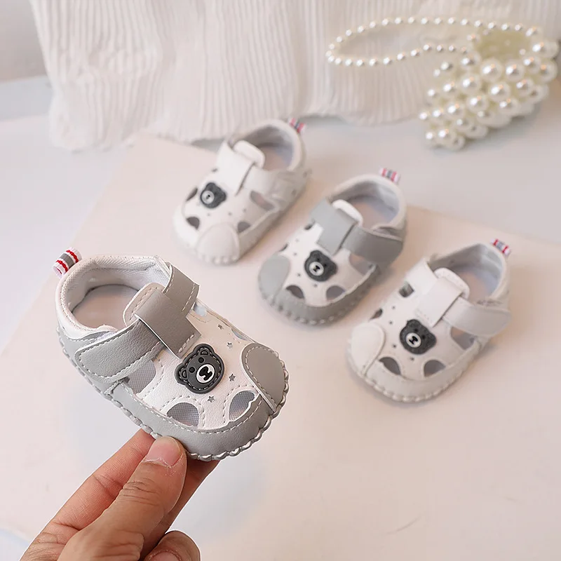 Summer Walking Shoes Soft Soles Cartoon Baby Boy Sandals 1 Year Baby Sandal Shoes Newborn Shoes