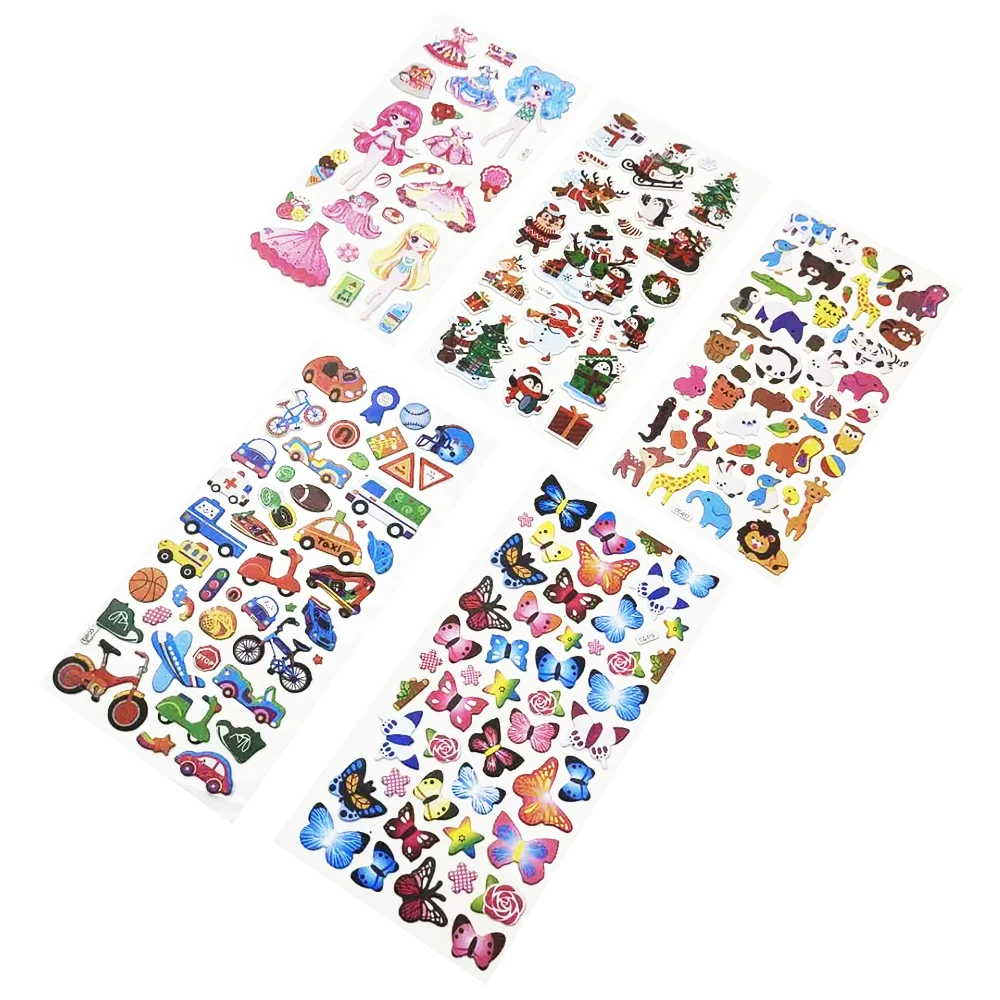 Custom self-adhesive PVC High-quality  stickers custom printing waterproof dressing cartoon  animation stickers