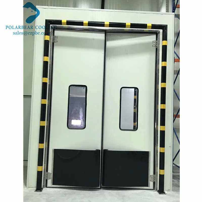 2023 Hot Sale Double Leaf Kitchen Stainless Steel Double Swing Traffic Doors for Food Industry