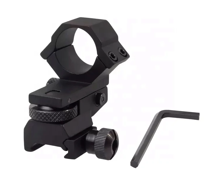MZJ Optics aluminum adjustable 25.4mm low profile scope mount flashlight mount ring hunting scope mount accessories