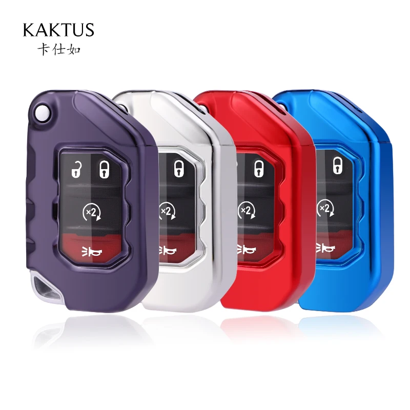key case For JEEPs 2018/2019/2020Wrangler/Gladiator 2020 Car Key Case TPU protect Cover Carkey shells