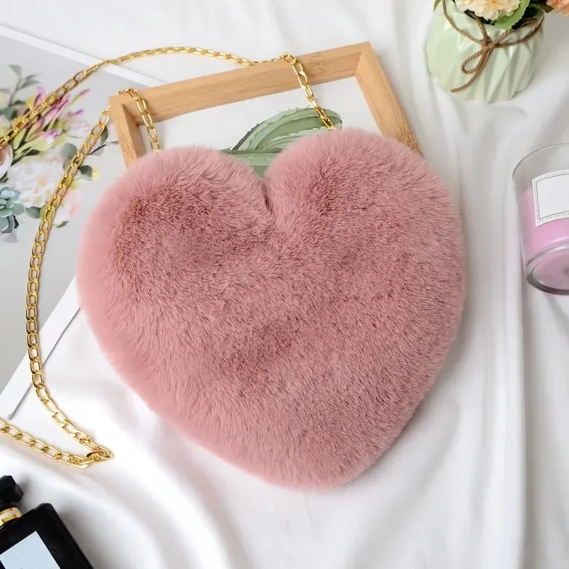 New Fashion Heart Shaped Leather Soft Shoulder Bags Women Lovely Elegance Mini Handbags for Women Exquisite Wholesale