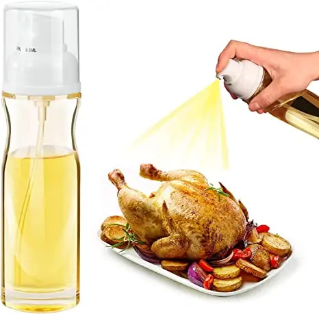 Oil Sprayer Dispenser, Spray Bottle for Oil Versatile Glass Spray Olive Oil Bottle for Cooking,Vinegar Bottle Glass