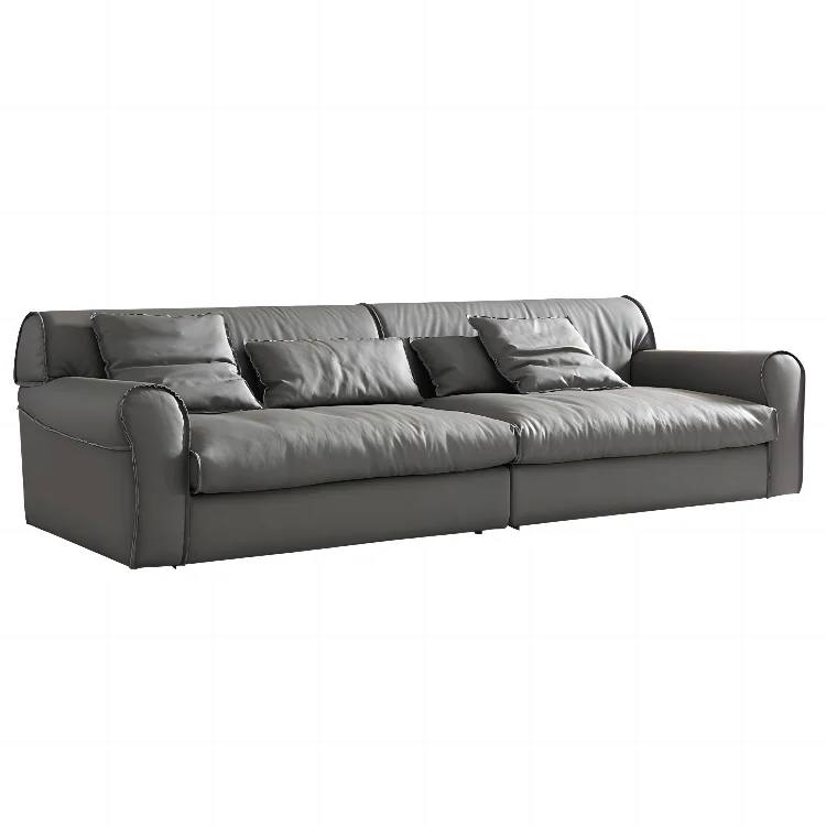 Wholesale Leather Sofa Living Room 2022 New Italian Set Luxury Nordic Modern Creative Furniture