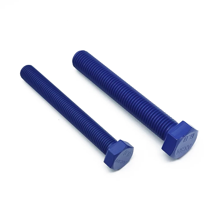 Asme B18.31.3 Sa 193 B7 B7M B16 M90 M100 Xylan 1424 PTFE stud bolts Hex bolts4 B16 8.8 PTFE Stainless Steel hex18mm Bolt And Nut