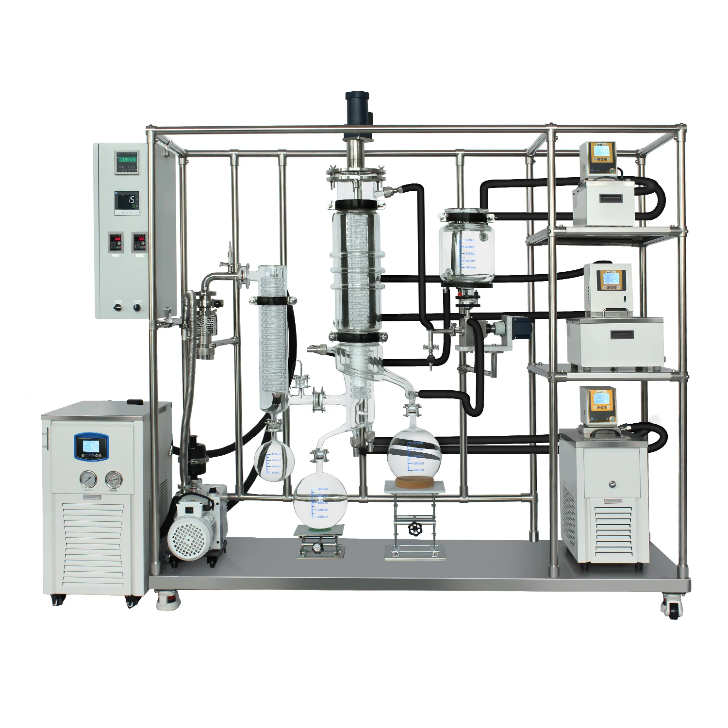 CBD Oil  WTMD-06pro 2~3L/h Wiped Film Evaporator Molecular Distillation machine For sale