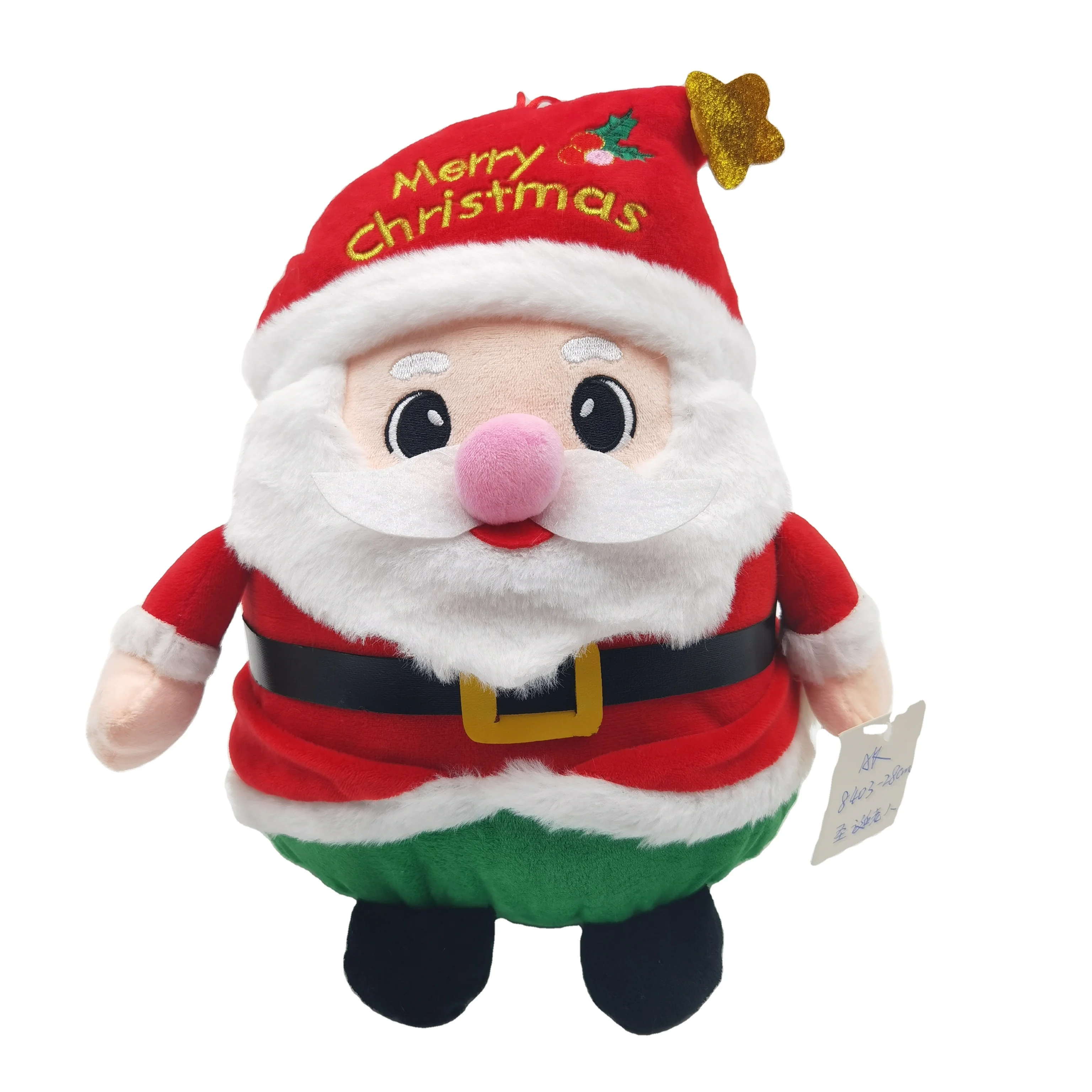 High Quality Custom Plush Christmas Elf Santa Claus Doll Toys Gifts for Girls and Boys