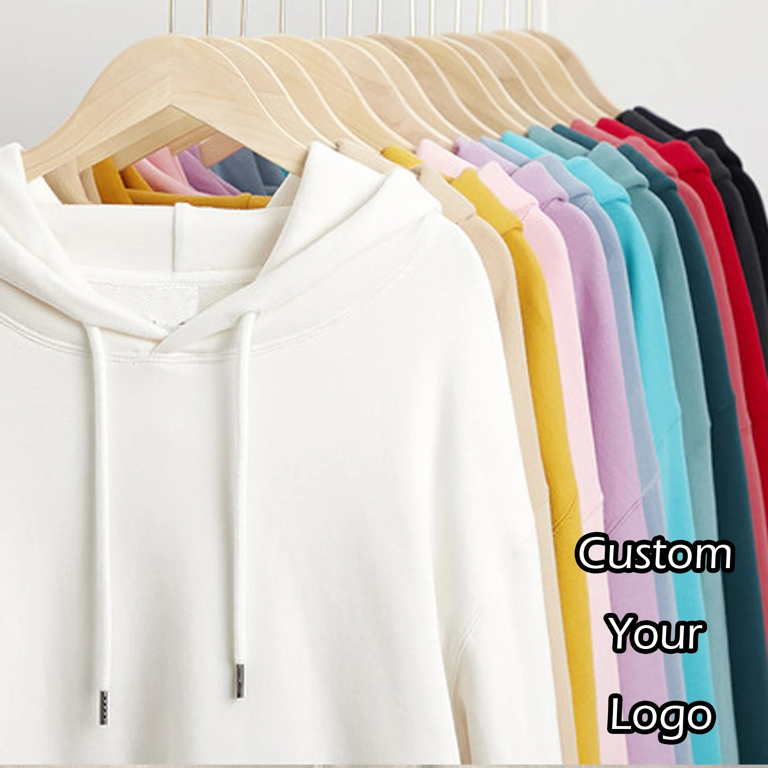 China wholesale cotton blank crewneck plain men hoodies mens pullover bulk oversized hoodie sweatshirt