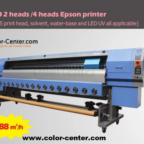 China best! Allwin E320 3.2m 2 Heads /4 Heads Printer (with Epson DX5 print head, solvent, water-base and LED UV all applicable)