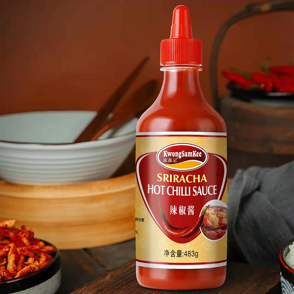 Best Selling Sauce Sriracha Hot Chilli Sauce 483g By Red Pepper For Cooking