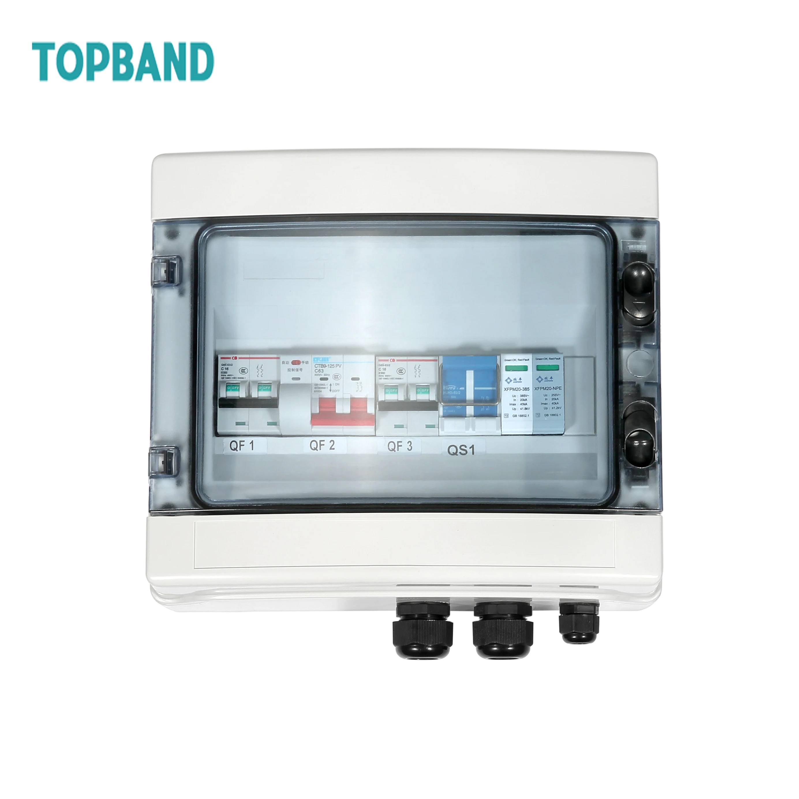 Solar Panel 1 String PV Combiner Box for solar Distribution Power System