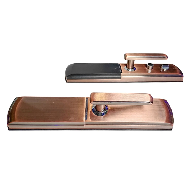 Waterproof TTLock App Fingerprint Password Keyless Entry Smart Sliding Aluminum Door Lock