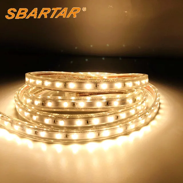
OEM High Voltage LED Strip Lihgt 50m/roll Cuttable CW/WW Tape Light 