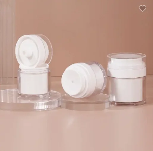 2024 New plastic cosmetic jars white plastic jar luxury sweet plastic cosmetic jar frosted