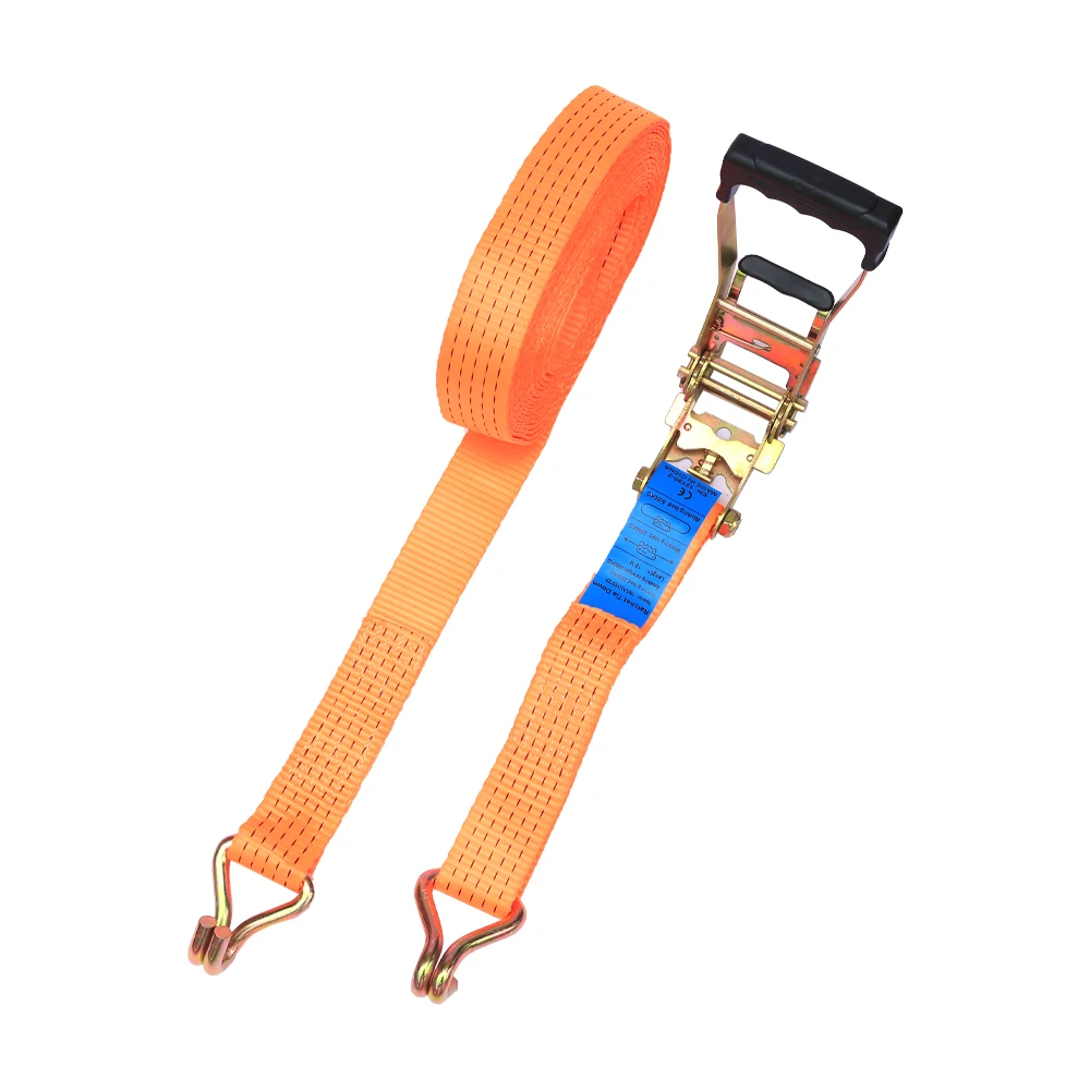 Heavy Duty 50mm 5T Ratchet Tie Down Cargo Straps Cargo Lashing Belt High Strength Tie Down Strap