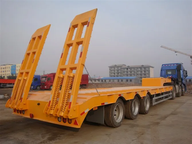 Цена по прейскуранту завода-изготовителя гидравлический выдвижной 3-х осевой 60ton «гусиная шея» низкий прицеп низкорамный 100 тонн Lowboy полуприцеп