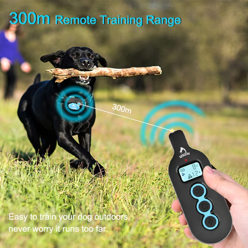 Удаленный лай ударов черный ошейник тренировочная собака без лая