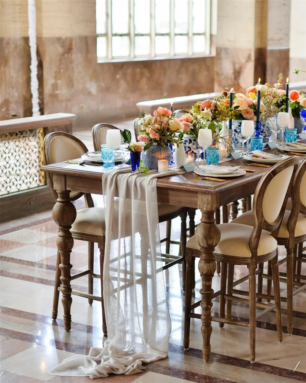 Hot sell vintage wooden bar stool american style wedding event bar chair