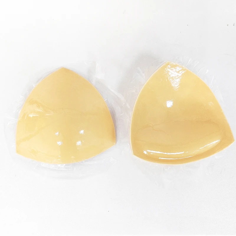 Triangle Soft Reusable Breast Cleavage Sticky Inserts Push Up Silicone Double Sided Adhesive Bra Pads