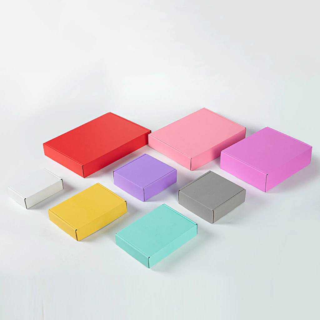 25*20*7cm Eco friendly corrugated shipping box customizable cosmetics underwear clothing packaging paper mailer boxes