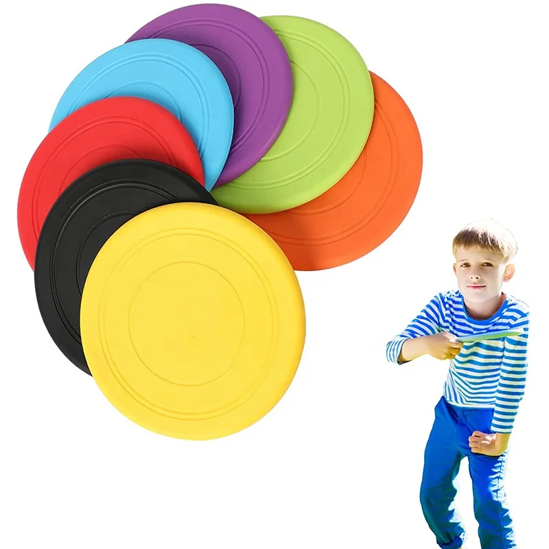 Wholesale flying saucer toy 6 inch rainbowl kids beach flying disc silicone frisbeed
