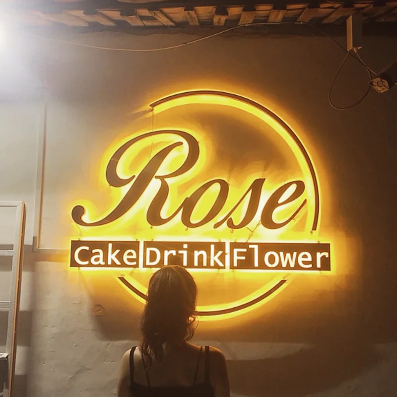 EZD Custom Electronic Marquee Letters Light Up 3D Backlit Shop Logo Signs for Outdoor Advertising Display