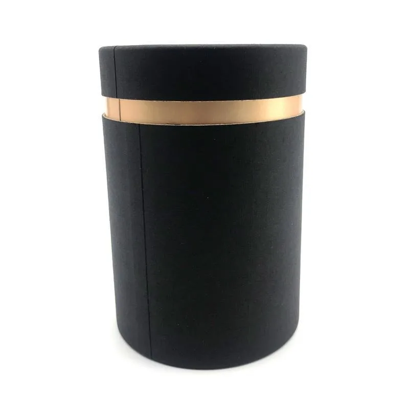 Custom Luxury Cardboard Packaging Box Paper Tube for Cylinder Candle Holders Gift