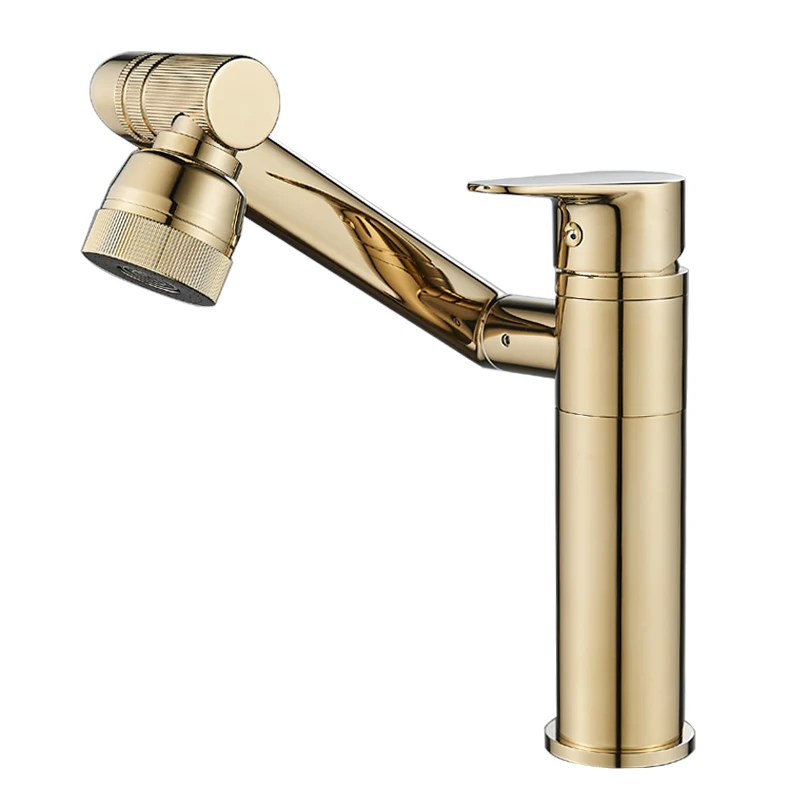2024 Hot Selling 360° Rotation Basin Faucets Brass Bathroom Sink Faucet Modern Water Tap Washbasin Faucet Hot&Cold Mixer Taps