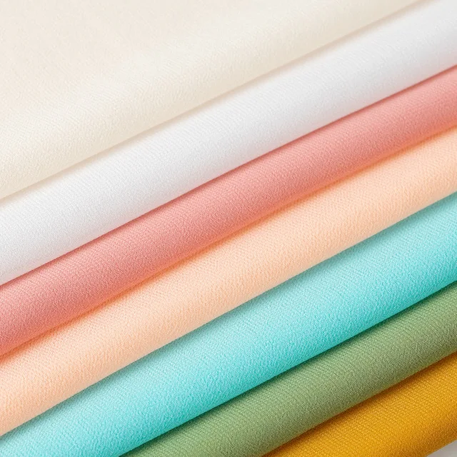 Шифоновый материал чистый Дубай 20D * 26D PFP шифоновая ткань оптом белая желтая с принтом на двор/